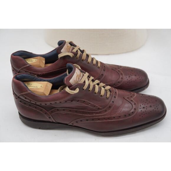 Men’s Stefano Branchini Trofeo Wingtip Lace Up Burgundy Shoes Size US 11 main image 7
